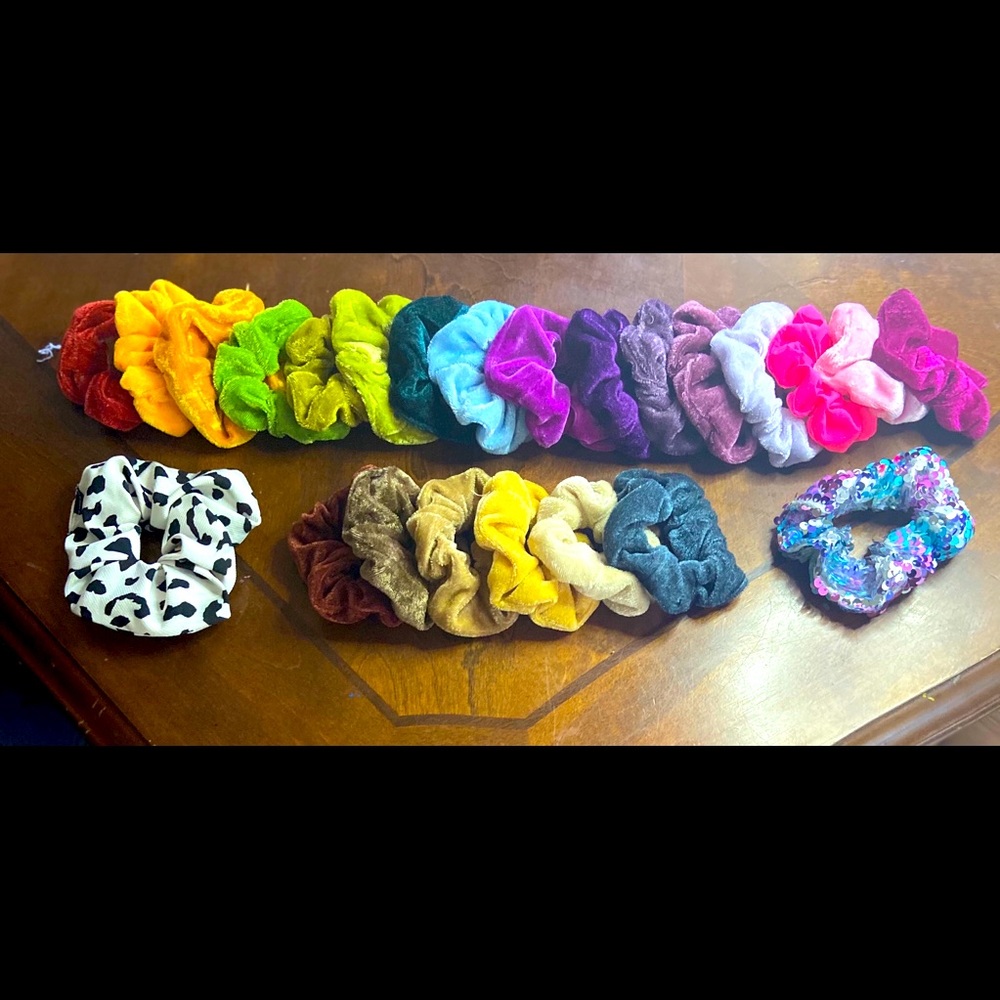 24 scrunchies for $10 and 1 is $1.00